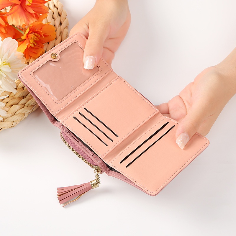 Ví Da PU Mini Thêu Họa Tiết Xinh Xắn Dành Cho Nữ