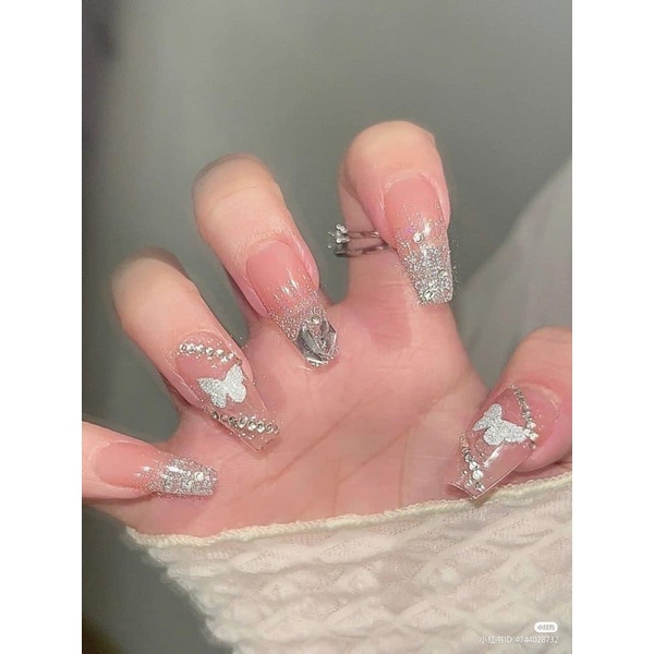 Nailbox thiết kế - Nailbox nhũ flash và đá