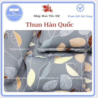 [HCM] Bộ Drap Thun Lạnh Hàn Quốc 4 món ( 1 ga bọc + 2 vỏ gối nằm + 1 vỏ gối ôm)