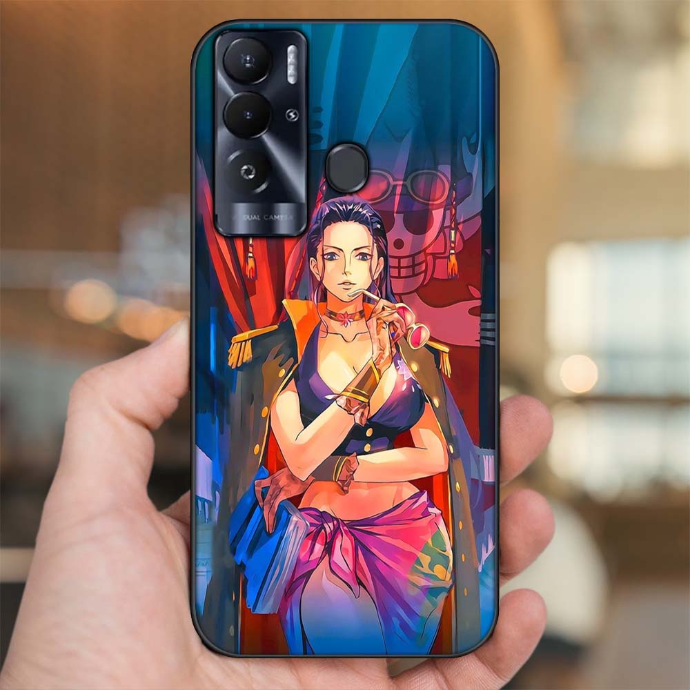 Ốp lưng Vivo V25E viền đen in hình Nico Robin One Piece Đảo Hải Tặc