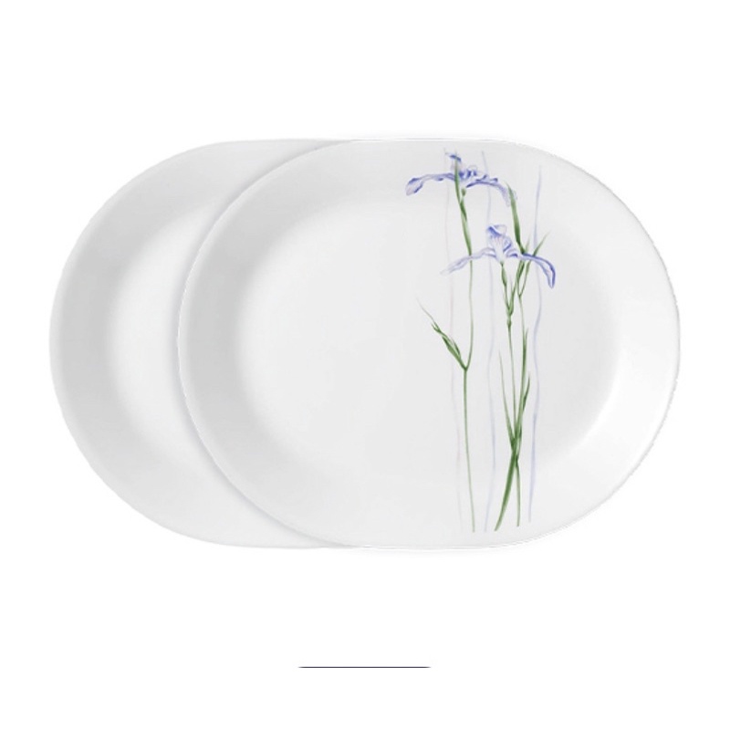 Dĩa Oval Thủy Tinh Mỹ 32cm Corelle Shadow Iris 611