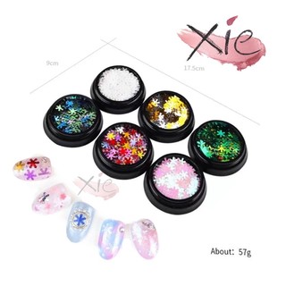 Set hoa tuyết trang trí móng noel <3