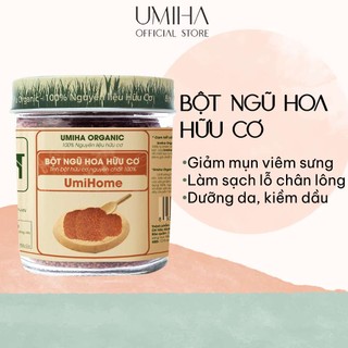 Bột Ngũ Hoa Đắp Mặt Hữu Cơ Umiha Nguyên Chất | Hygrophila Salicifolia Powder 100% Organic 135g