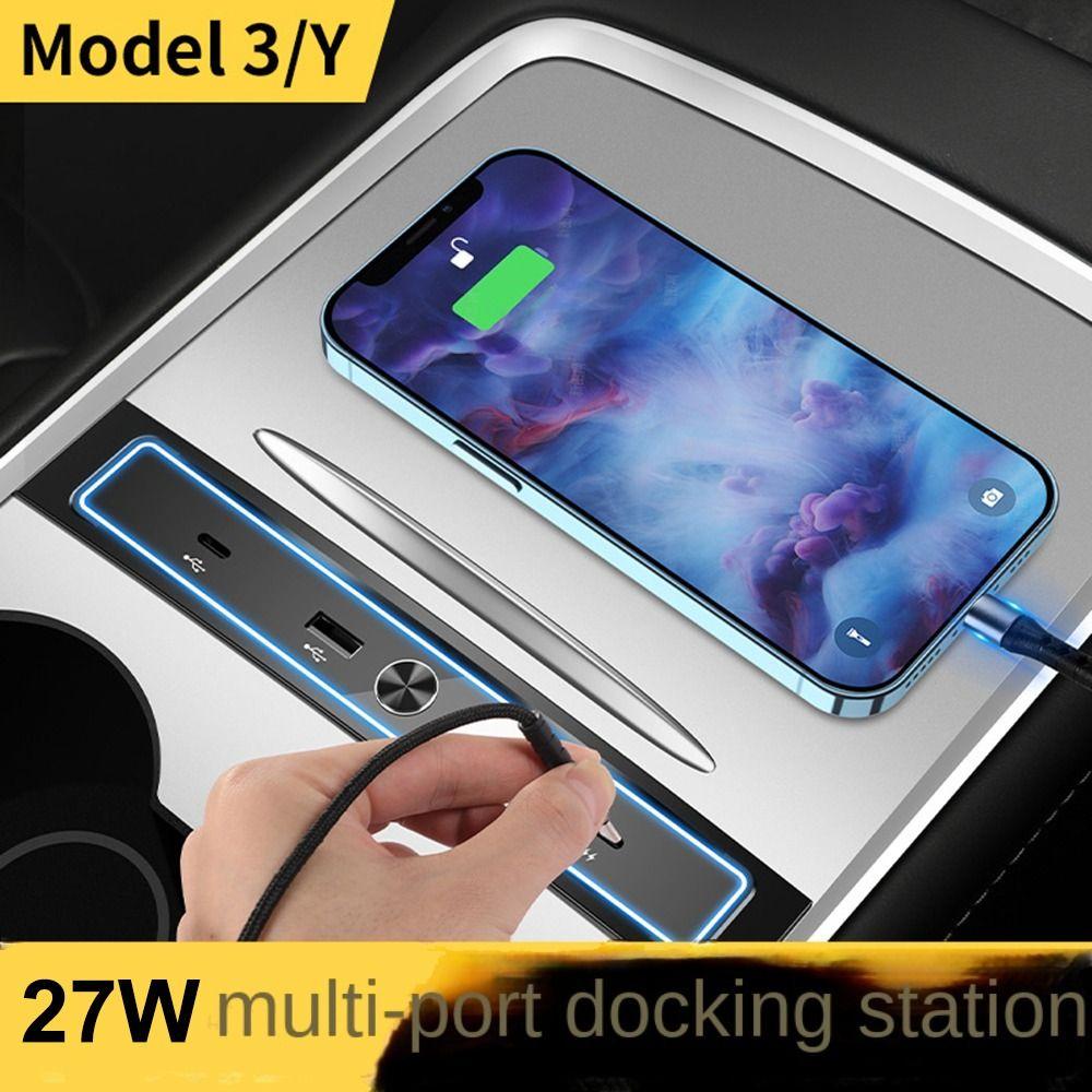 Bộ Chia Cổng Sạc Nhanh 27W Chuyên Dụng Cho Xe Hơi