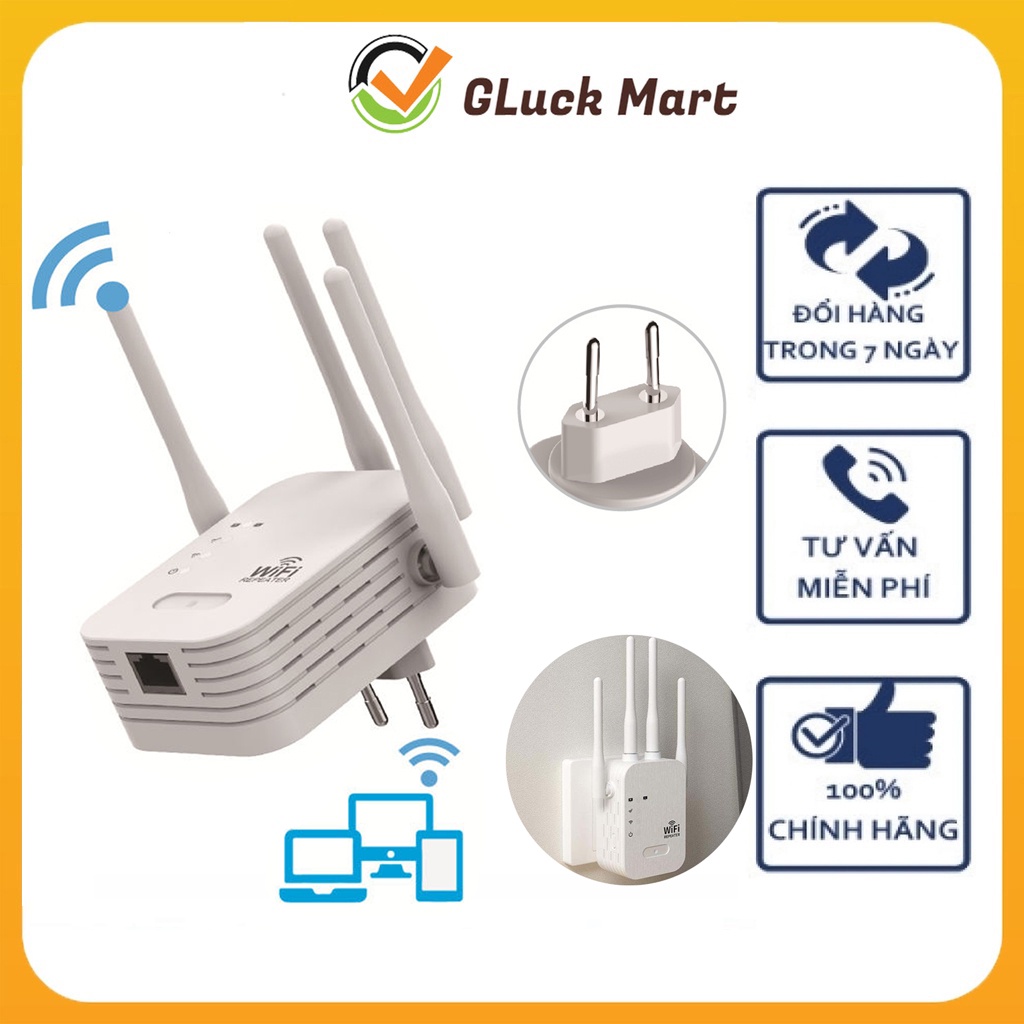 Bộ Kích Sóng Wifi 4 Râu Twifi Cực Mạnh Tăng Sóng Wifi Tốc Độ 300Mbps Sử Dụng Siêu Mượt Kiêm Router Kích Wifi Siêu Mạnh | BigBuy360 - bigbuy360.vn