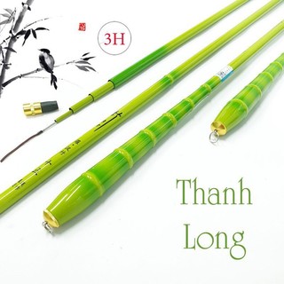Cần câu tay câu đơn câu đài trúc xanh 3h cần câu cá thanh long