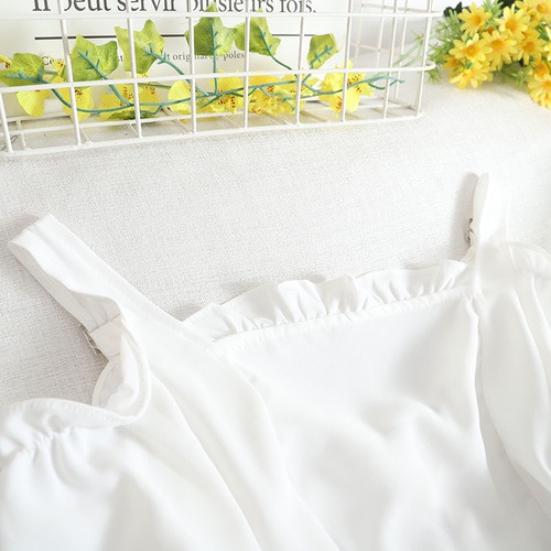 Áo kiểu croptop trễ vai kiểu dáng rút dây dự tiệc nữ tính