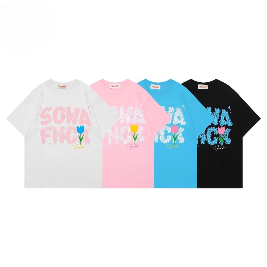 [IN NỔI] Áo Bông Hoa SOWA Áo Thun Áo Phông Tay Lỡ From rộng KL Unisex