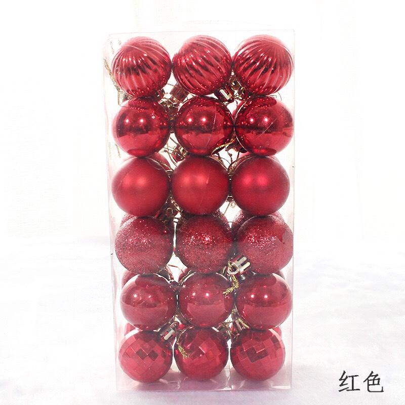 Set 36q châu noel nhiều loại , set châu trang trí cây thông tạo không khí giáng sinh