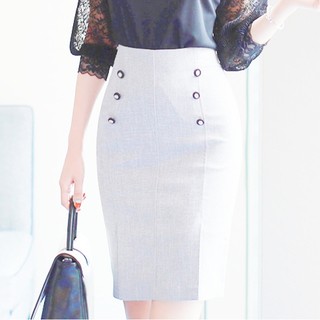 Chân váy bút chì cách điệu - Thời trang công sở nữ VannhShop MS01