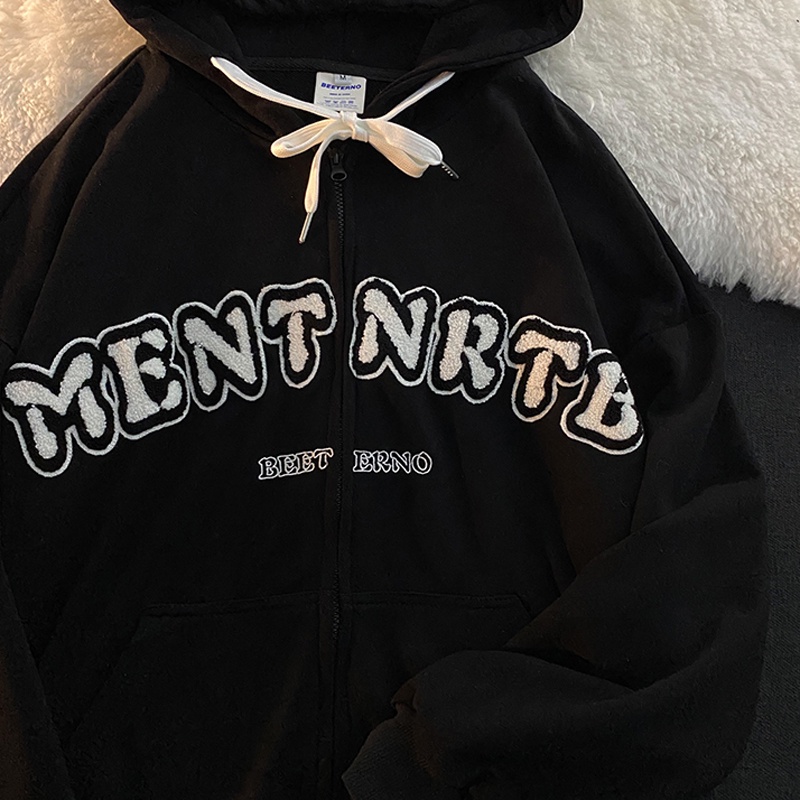 NRVP Áo khoác hoodie tay dài kiểu dáng thể thao cho nữ