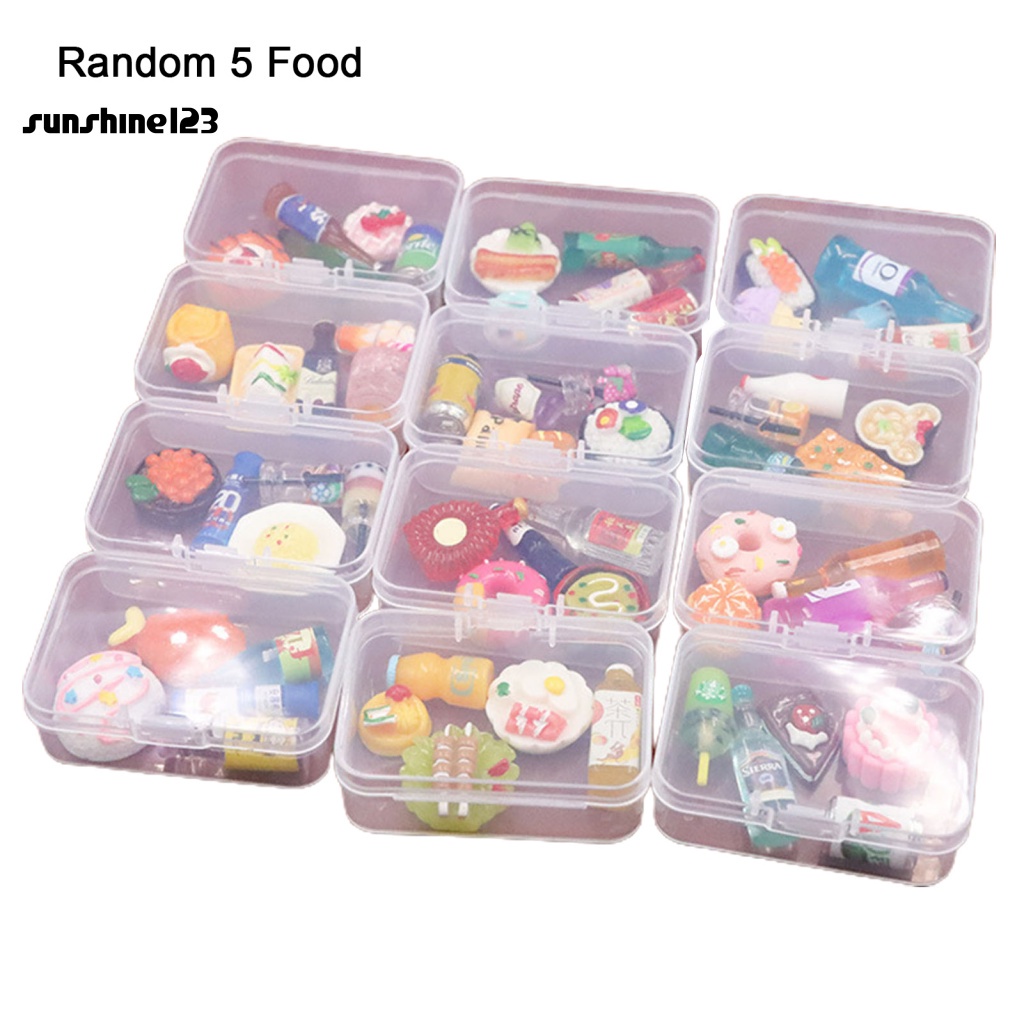 Mô Hình Thức Ăn Siêu Thị Mini Trang Trí Nhà Búp Bê Vận Chuyển123>