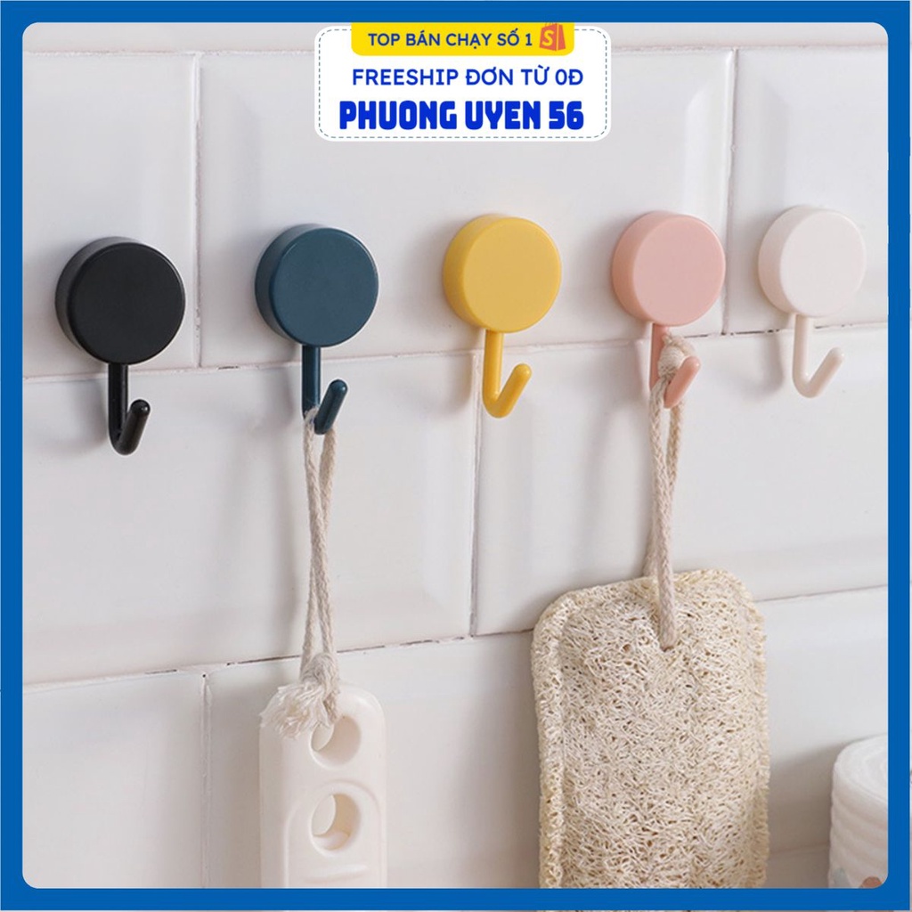 Móc Tròn J3 1 Móc Dán Tường Treo Đồ Đa Năng - Móc Gắn Tường Trang Trí Decor Nhà Cửa Nhiều Màu Sắc
