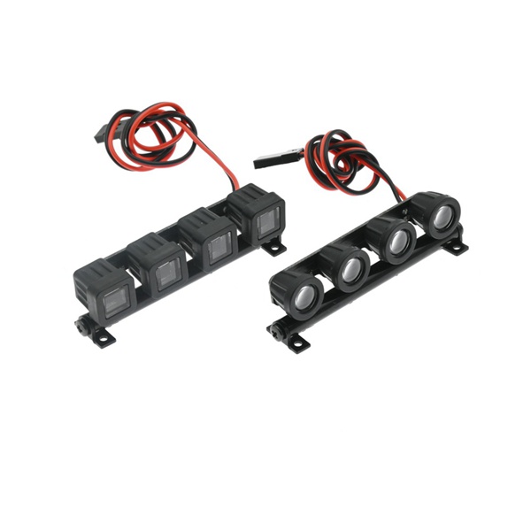 Thanh Đèn LED Gắn Nóc Xe Điều Khiển Từ Xa Axial SCX24 FMS FCX24 Xiaomi Jimny WPL D12 Mini 1 / 18 1 / 24 RC Crawler 2