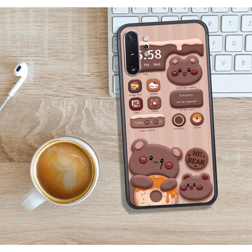 Ốp Lưng Samsung NOTE 8 - NOTE 9 - NOTE 10 - NOTE 10 PLUS , In Hình Gấu&amp;Thỏ Siêu Đáng Yêu.