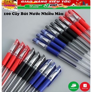 Combo 100 cây bút bi nước ngòi nhỏ - Bút Bi sử dụng cho Văn Phòng Học sinh, Sinh viên