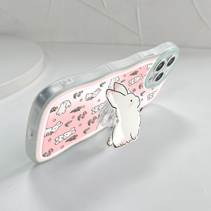OPPO A15 A15S A16 A17 A17K A58 A38 A18 A37 A37F NEO 9 A39 A57 A83 2016 4G cho Ốp lưng điện thoại In Hình Flower Rabbit