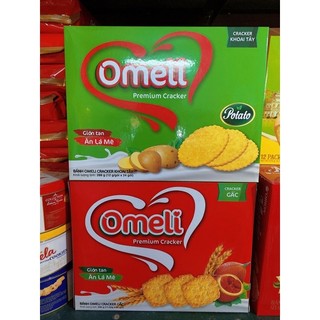 Bánh omeli cracker hộp 288gr khoai tây ,gấc.