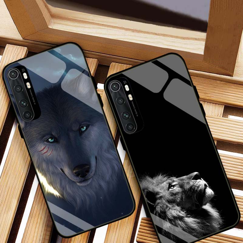 Ốp Xiaomi Mi Note 10, Mi Note 10 Pro, Mi Note 10 Lite Lưng kính cường lực Sáng Bóng