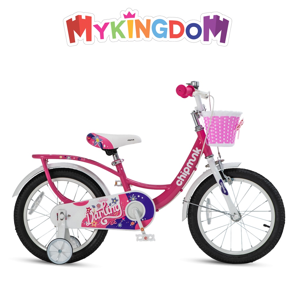 Xe Đạp Trẻ Em Chipmunk Darling RoyalBaby Size 12&quot; Màu Hồng Cho Bé Từ 2-4 Tuổi CM12-6-PINK