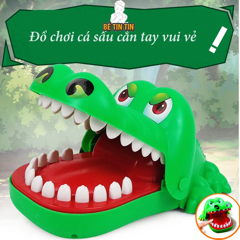 Đồ Chơi Cá sấu Cắn Tay Có 2 Loại To Nhỏ Cho Bé - Đồ Chơi Giải Trí Vui Nhộn
