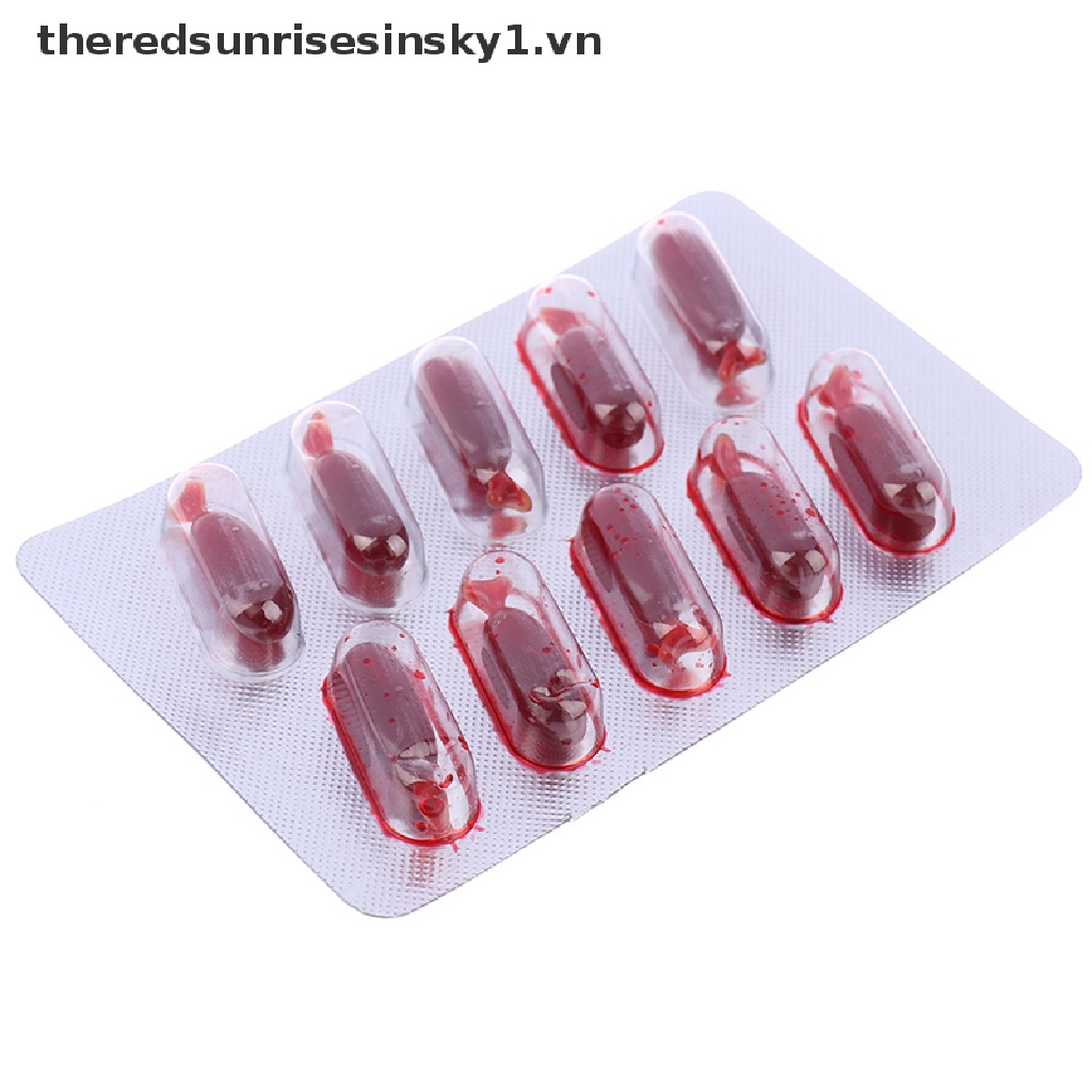 Set 10 Viên Nang Máu Giả Hóa Trang Halloween