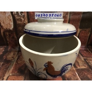 Thố tiềm 40 con gà (miệng 17 cm cao 12cm)