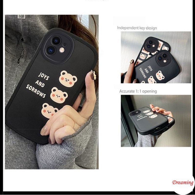 Ốp Điện Thoại Mềm In Hình Gấu Hoạt Hình Dễ Thương Cho iphone 15 14 13 12 11 pro x xr xs max se 2020 6 6s 7 8 plus