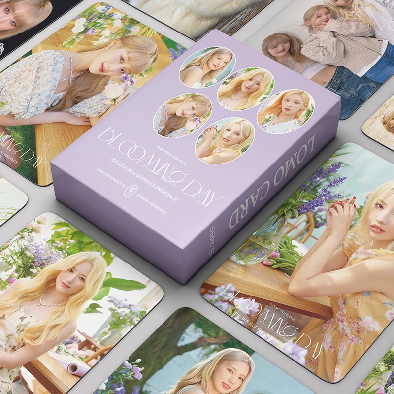 Hộp 55 Tấm Thẻ Hình LOMO  I-DLE Photocards 2023