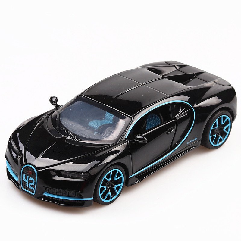 (Boxed) car model bujiadi chiron car model: 32 alloy sports car model hot sale HDS1