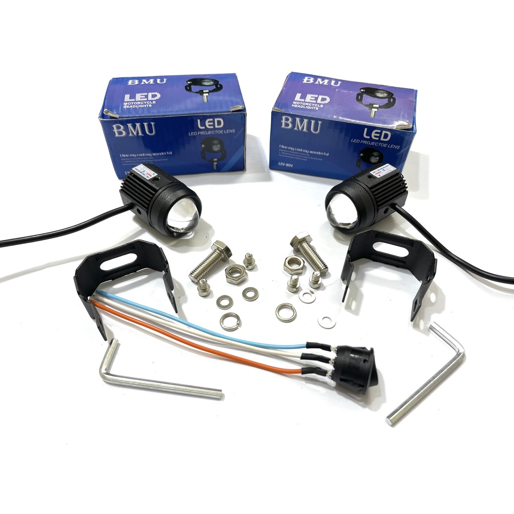 Đèn trợ sáng bi cầu mini 2 chế độ BMU ( không quạt và tụ )