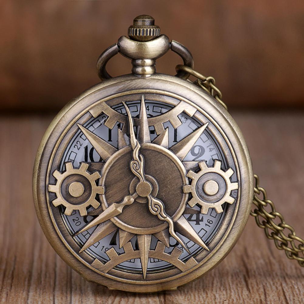 Đồng Hồ Quả Quýt Chạm Khắc Số Kiểu Vintage