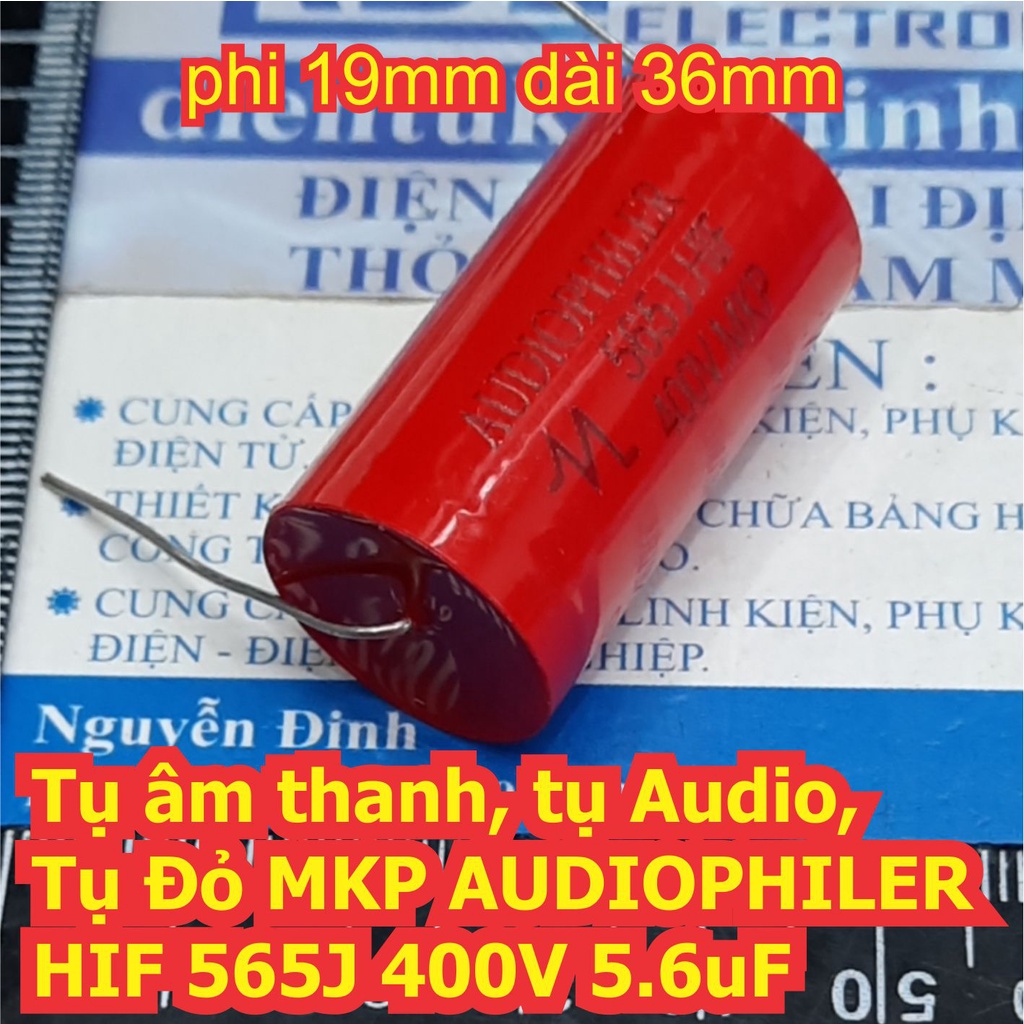 Tụ âm thanh Audio Tụ Đỏ MKP AUDIOPHILER HIF 400V 0.47uF~20uF 474 105 155 225 275 335 475 565 685 825 106 126 206 kde7644
