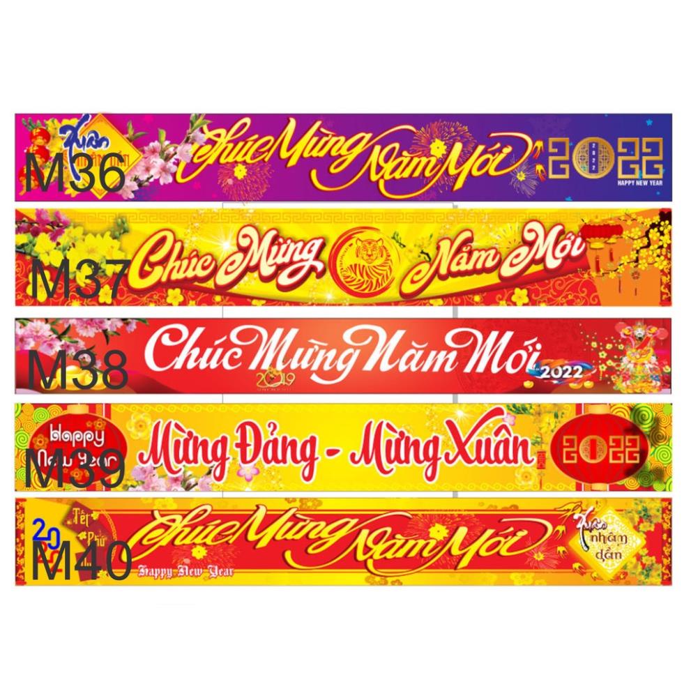 Băng rôn, banner chúc mừng năm mới, bạt chúc mừng năm mới, mừng tân niên, happy new year