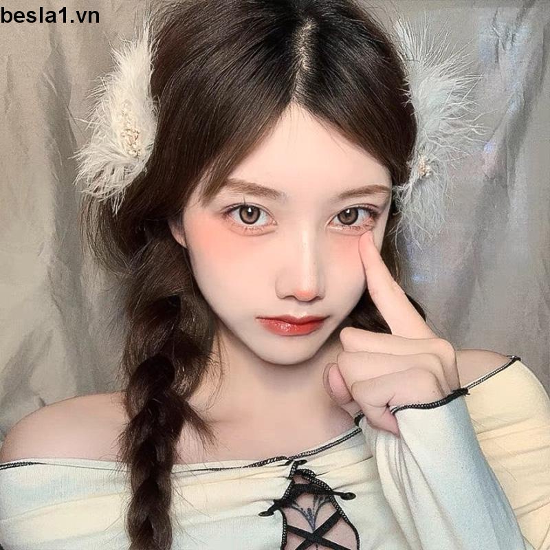 ✨✨Kẹp tóc hình lông vũ phong cách Hàn Quốc thời trang đơn giản cho nữ