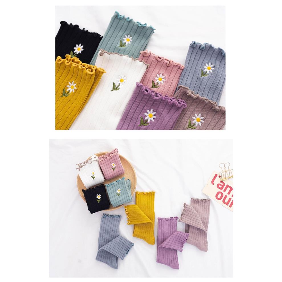 Tất Nữ Cao Cổ KOGANO Vớ Cổ Bèo Nhún Dễ Thương Cho Bạn Gái FAS-001434