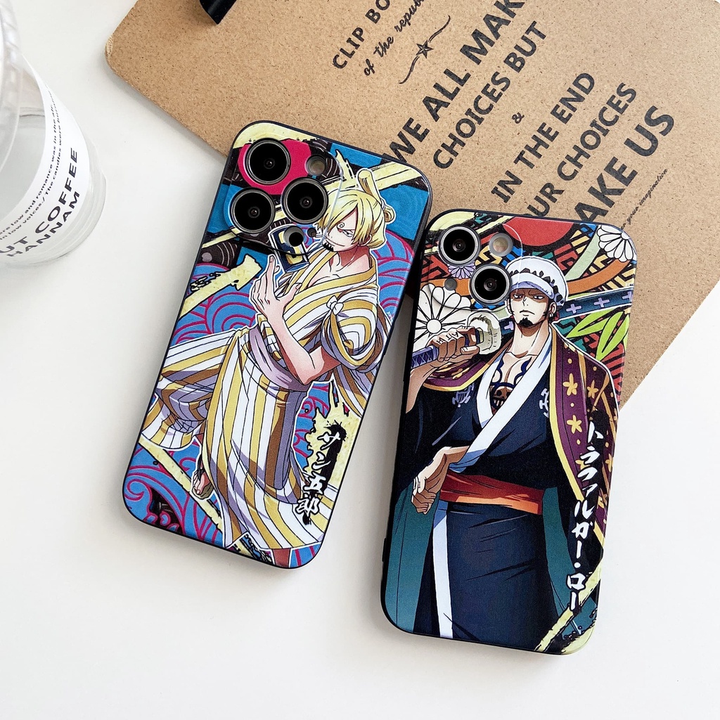 Ốp Điện Thoại Họa Tiết Hoạt Hình Sanji Zoro Dễ Thương Chống Sốc Cho iPhone 13 / 12 / 11 / X / 8 / 7P / 6