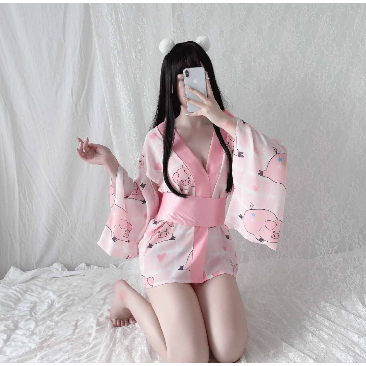 Bộ cosplay kimono phong cách Nhật bản anime hóa trang quyến rũ sexy gợi cảm cho nữ, che tên khi giao mã 877