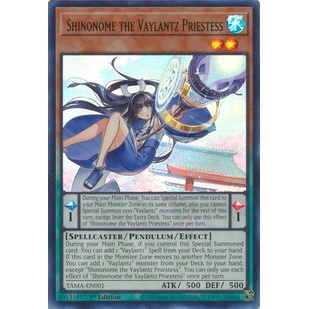 Thẻ bài Yugioh - TCG (UK) - Shinonome the Vaylantz Priestess / TAMA-EN001'