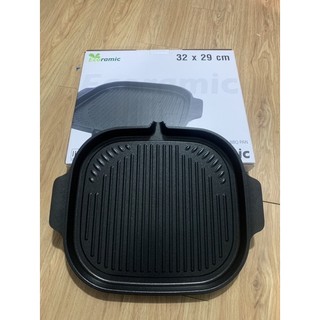 Chảo nướng chống dính vuông Ecoramic 32x29cm - Hàng chính hãng