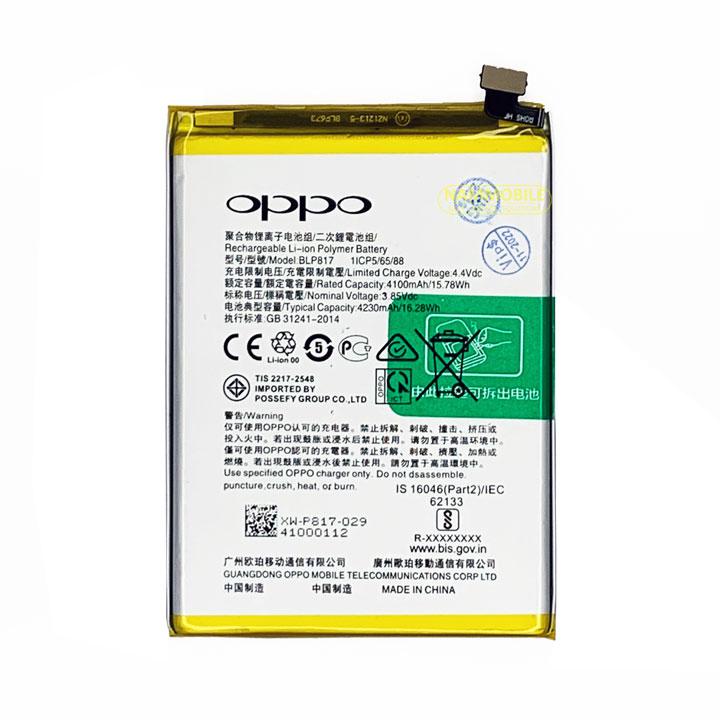 Pin Oppo A15, A15S BLP817 4230mAh Zin Chính Hãng + Tặng Keo Dán Pin-FREESHIP