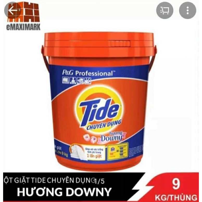 BỘT GIẶT TIDE XÔ 9KG (MM0290)