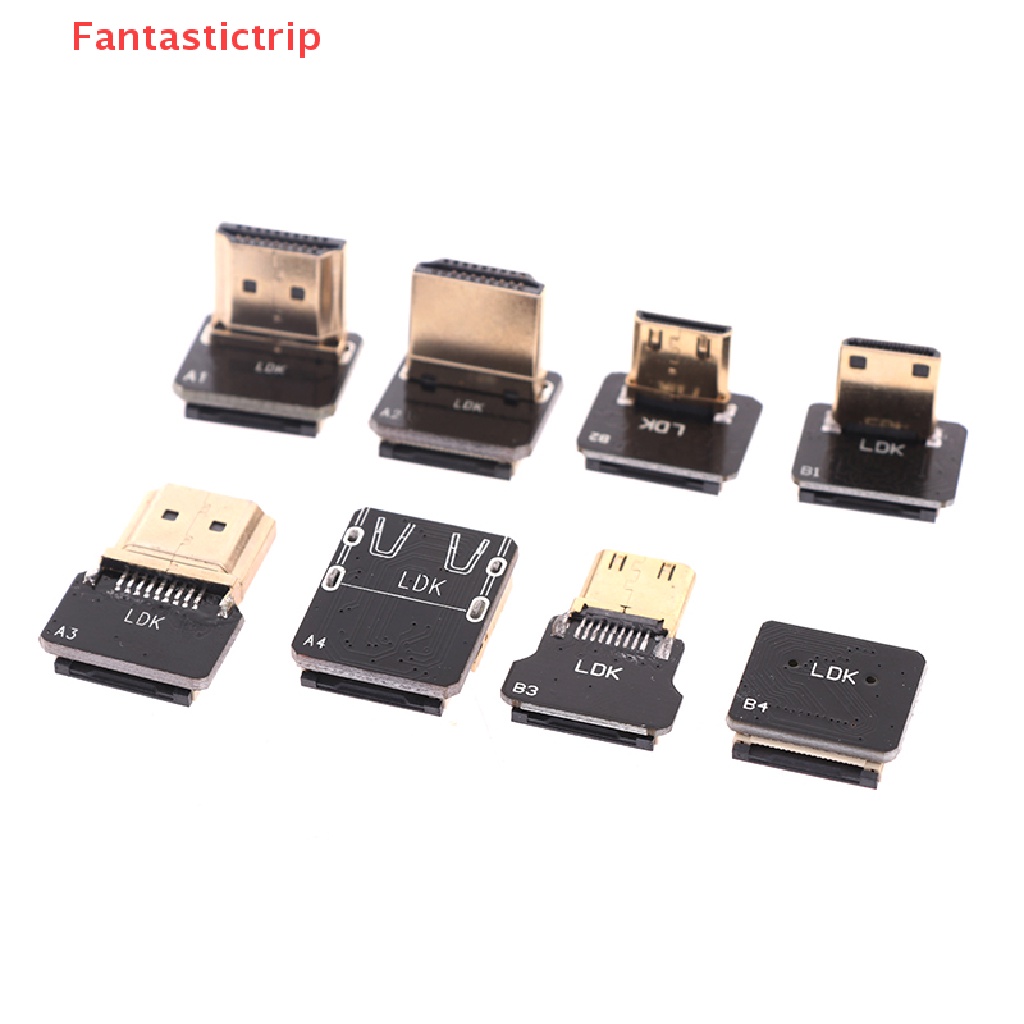 [Fantastictrip] FPV Micro Mini HDMI Angled Adapter Male Female Connector FPC Flat Cable NEW