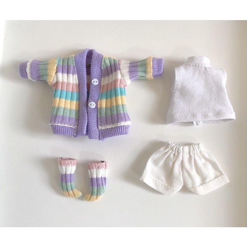 Set outfit thu đông cho búp bê ob11, nendoll