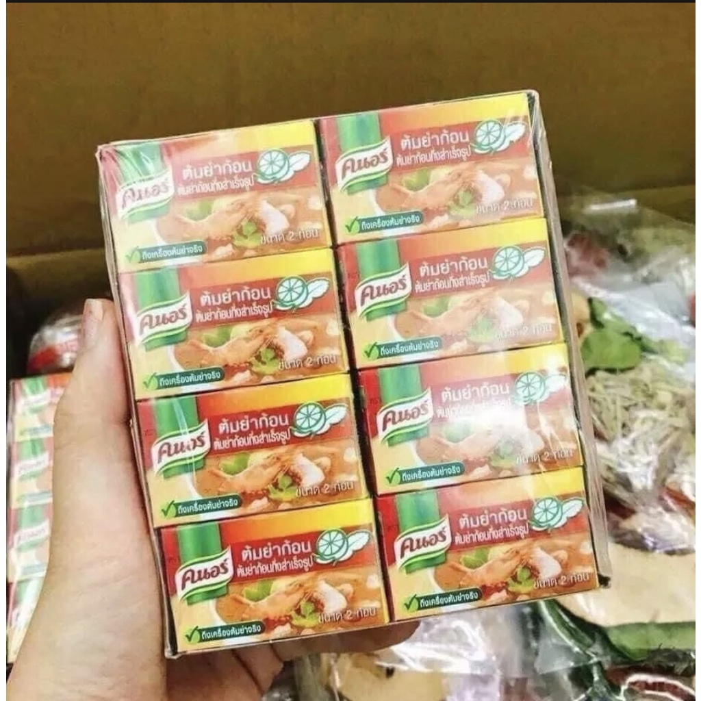 Viên cốt lẩu Tomyum Knorr chua cay Thái Lan 1 viên