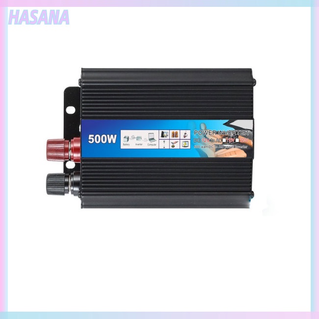 Bộ Chuyển Đổi Nguồn Điện Sin 12v Sang 220v 500w Cho Xe Hơi