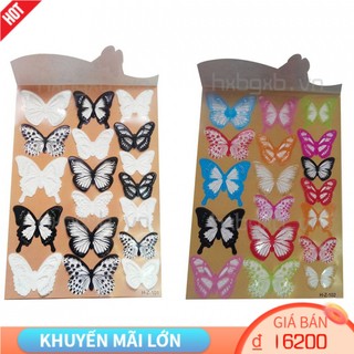 Miếng Dán Tường Trang Trí Hình Bướm 3d Độc Đáo