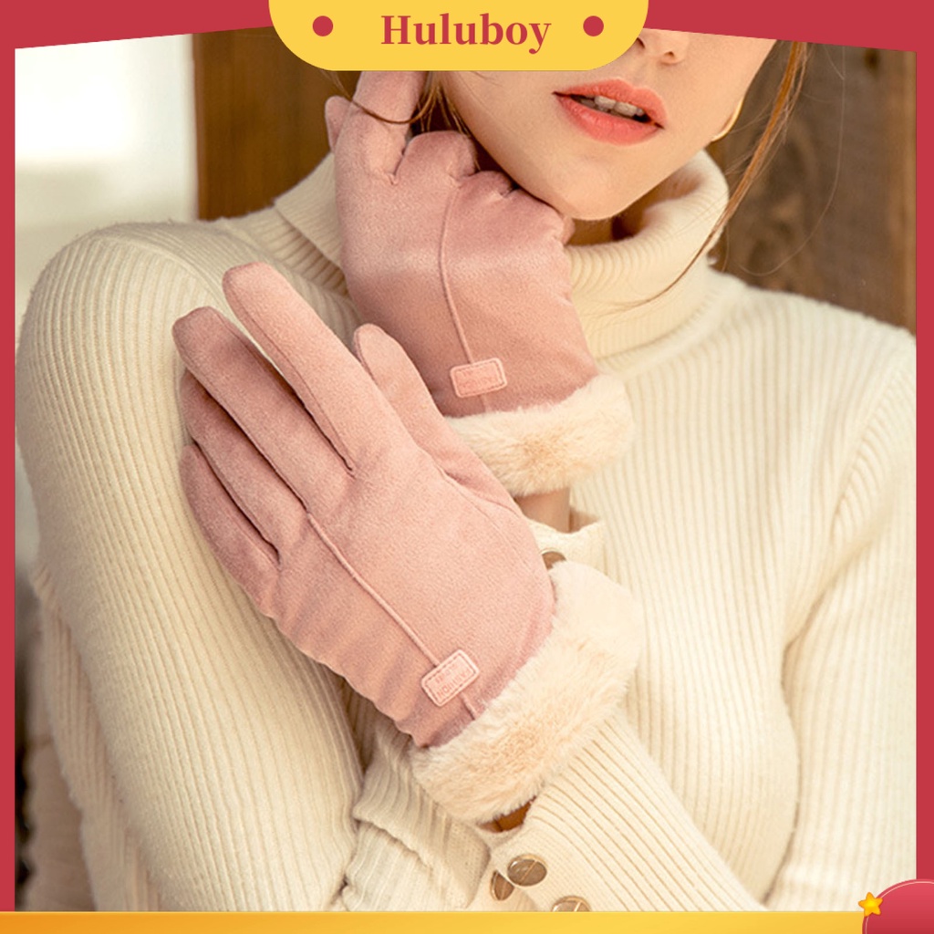 1 Đôi Găng Tay Lái Xe Máy Giữ Ấm Mùa Đông Cho Nữ