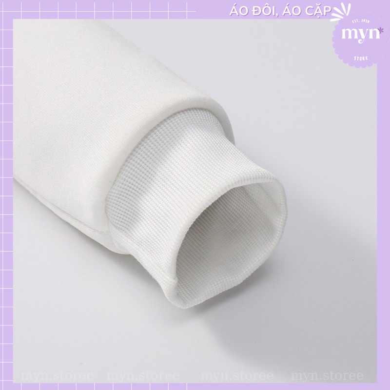 Áo Sweater Cặp Đôi Nam Nữ Tình Yêu, Bạn Thân Hoạt Hình Dễ Thương Chất Nỉ Bông Cao Cấp Form Rộng