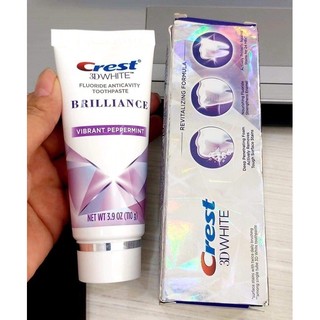 Kem đánh răng crest 3D white brilliance 110g của Mỹ
